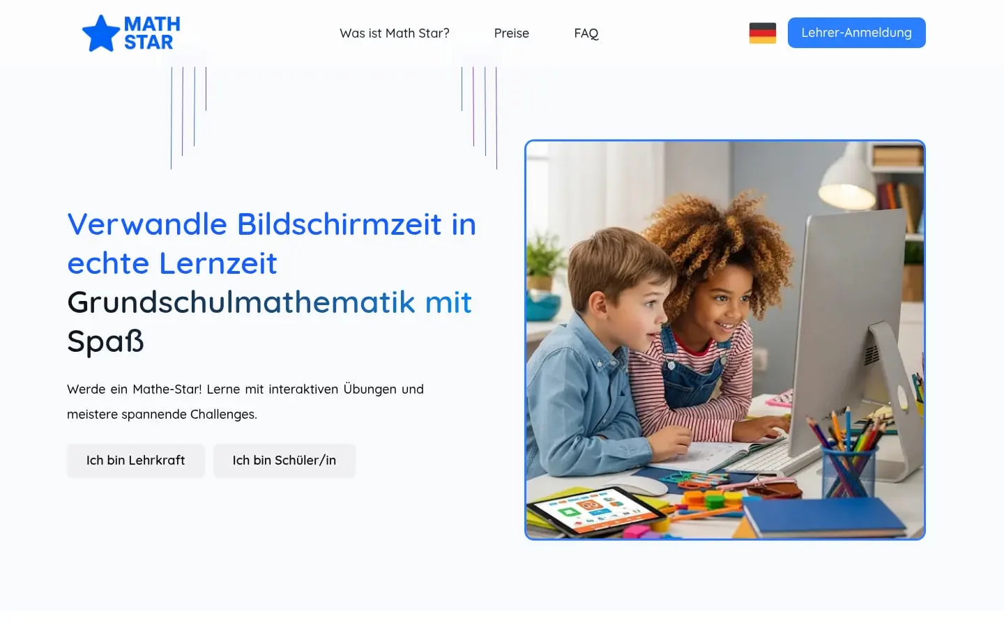 Home page of Math Star